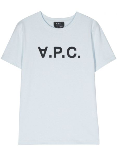 Kokvilnas t-krekls ar apdruku A.p.c.