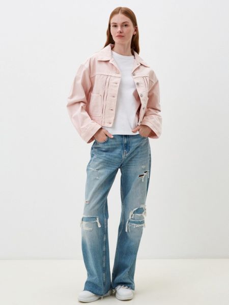Джинсовая куртка Levi’s® розовая