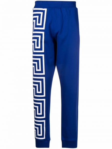 Pantalones de chándal con estampado Versace azul