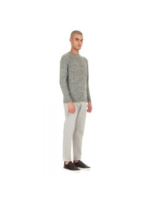 Jersey de lana de cachemir de tela jersey Drumohr gris