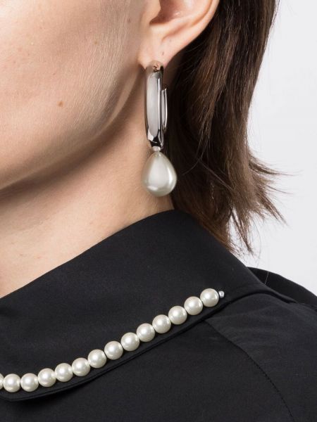 Náušnice s perlami Simone Rocha stříbrné