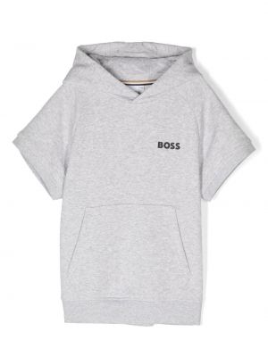 Hoodie Boss Kidswear grigio