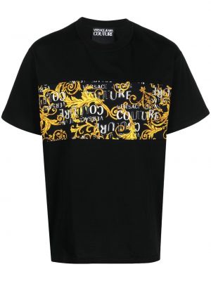 Versace Jeans Couture T-shirt con stampa - Nero