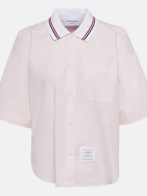 Kokvilnas krekls Thom Browne rozā