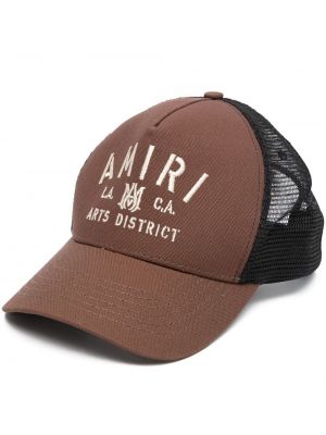 Brodert cap Amiri brun