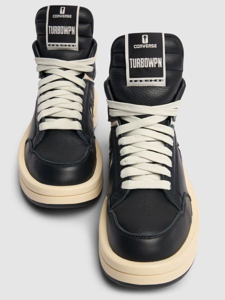 Sneakers di pelle Drkshdw X Converse nero
