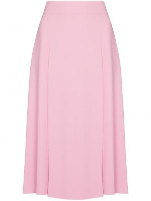 Falda de cintura alta plisada Dolce & Gabbana rosa