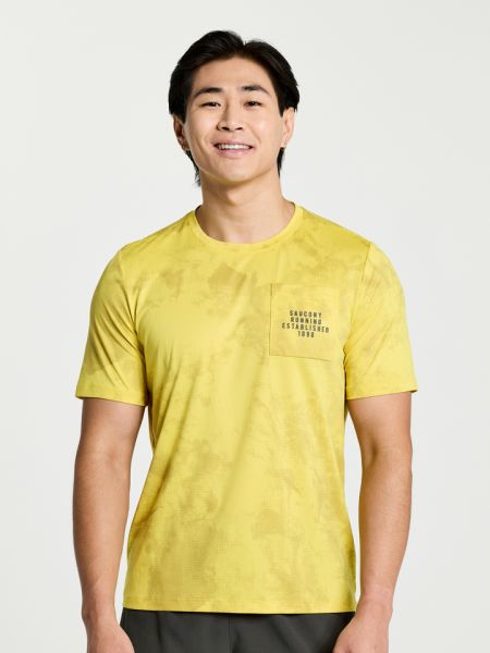 Рубашка Saucony желтая