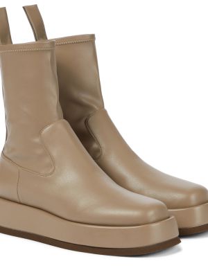 Ankle boots Gia Borghini beżowe