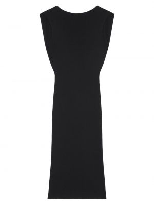 Черный трикотажный сарафан с вырезом на спине Givenchy