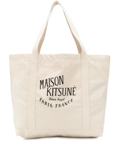 Bolsa de hombro con estampado Maison Kitsuné