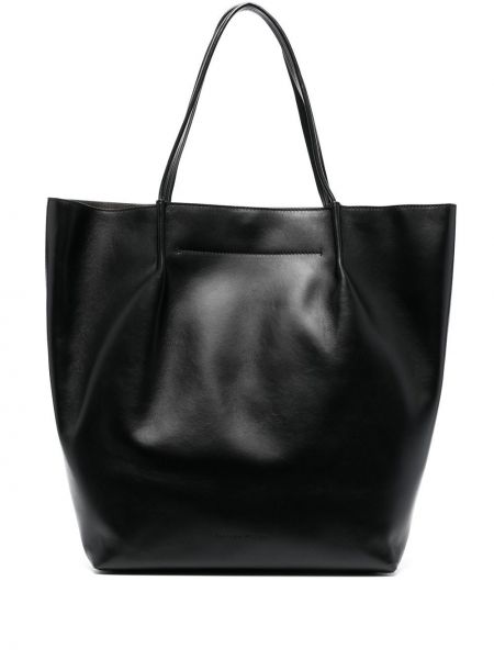 Плисирани шопинг чанта Fabiana Filippi черно