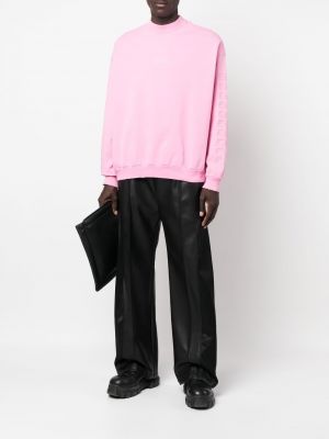 Sweatshirt mit stickerei Balenciaga pink