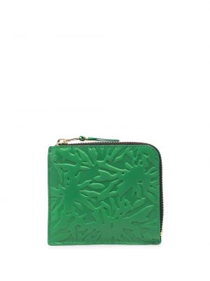 Πορτοφόλι με φερμουάρ Comme Des Garçons Wallet πράσινο