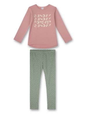SANETTA Pyžamo  zelená / ružová / krémová