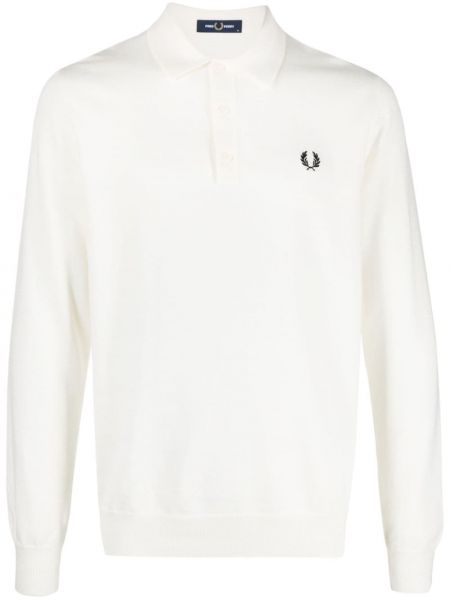 Polo di lana Fred Perry beige