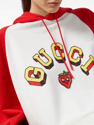 Hoodie en coton à imprimé Gucci