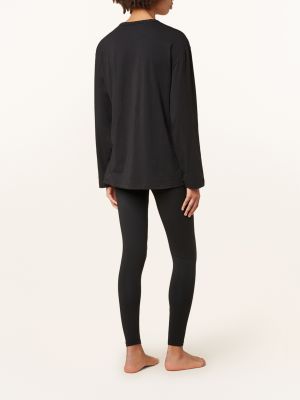 Piżama bawełniana Calvin Klein czarna