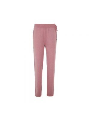 Pantalon de joggings en cachemire en tricot Extreme Cashmere rose