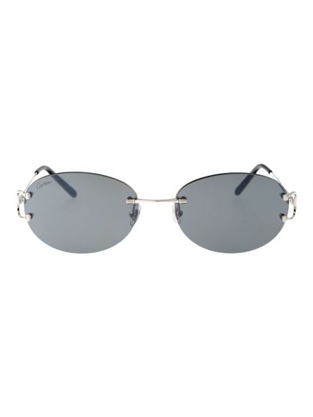 Okulary przeciwsłoneczne Cartier srebrne
