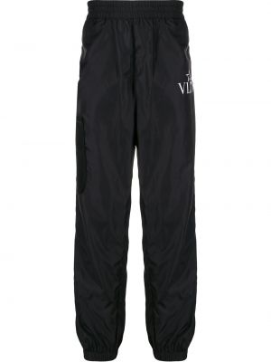 Pantalones de chándal de estrellas Valentino negro