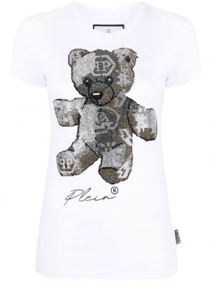 T-shirt con stampa Philipp Plein bianco