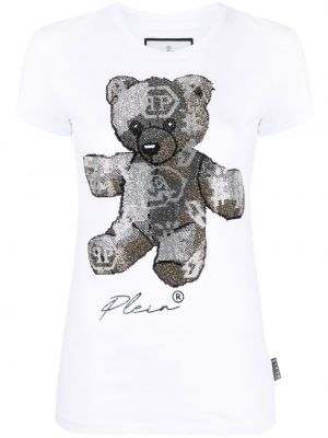 Kortærmet t-shirt Philipp Plein hvid