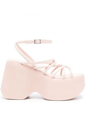 Kožne sandale Vic Matie ružičasta