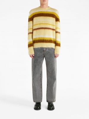 Moherowy sweter Etro żółty
