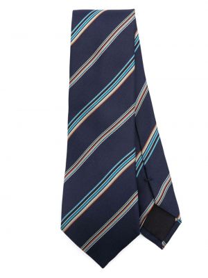 Cravatta di seta a righe Paul Smith blu