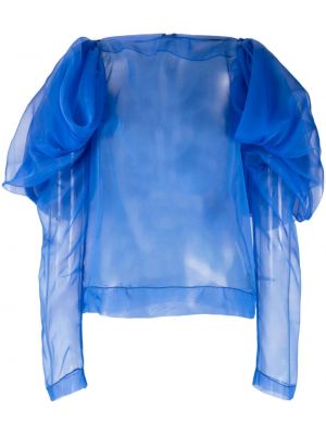 Копринена блуза Paula Canovas Del Vas синьо