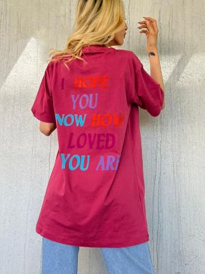 Koszulka oversize Madmext różowa