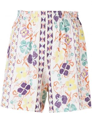 Mustriline lilleline lühikesed püksid See By Chloé valge