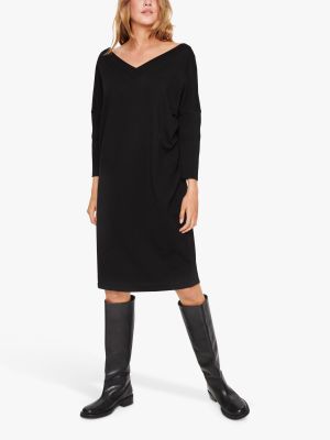Платье миди с v-образным вырезом Saint Tropez черный