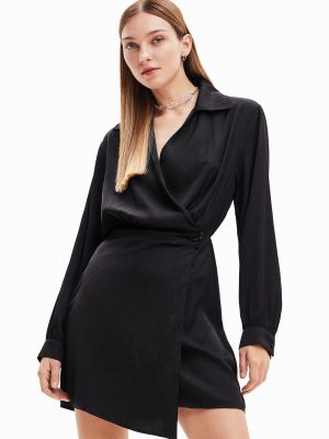 Κοκτέιλ φόρεμα Desigual μαύρο