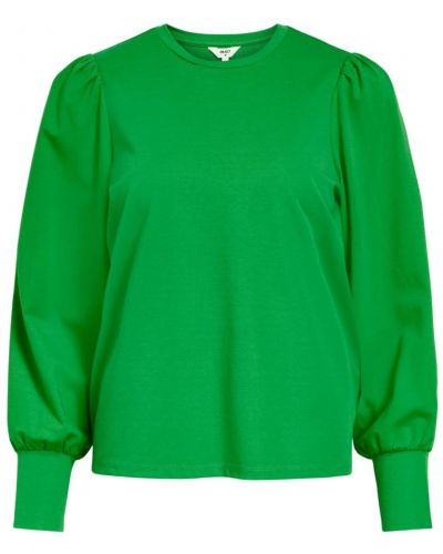 Tričko s dlhými rukávmi Object zelená