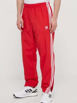 Pletene donji dio trenirke Adidas Originals crvena