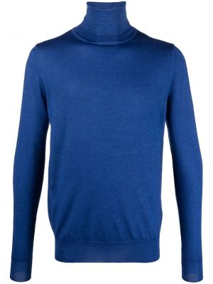 Вълнен пуловер Aspesi синьо