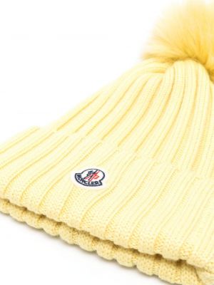 Kepurė Moncler geltona