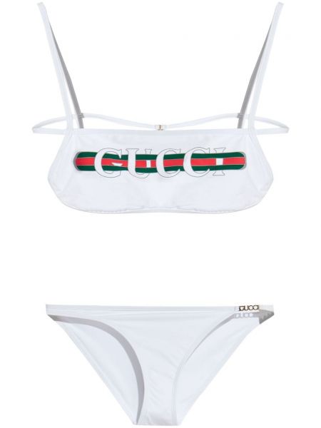 Jersey baskılı bikini Gucci