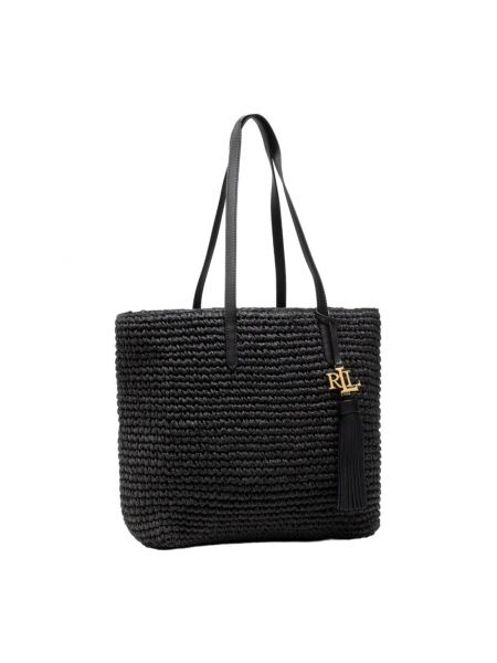 Shopper handtasche mit taschen Ralph Lauren schwarz