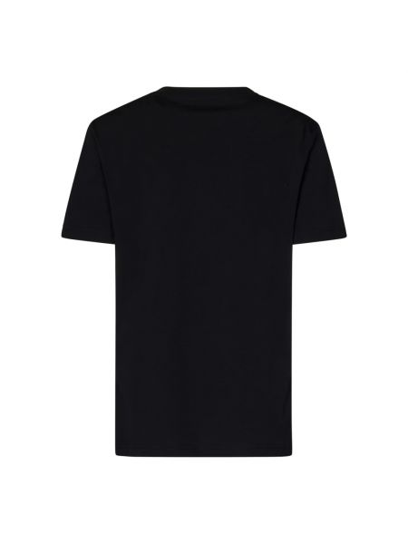 Koszulka z nadrukiem w serca Moschino czarna
