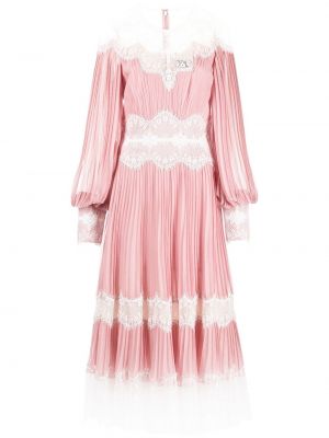 Blonder plissert dress Tadashi Shoji rosa