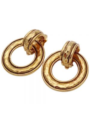 Kolczyki Chanel Vintage - Żółty
