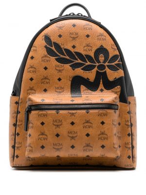 Kožený batoh s potiskem Mcm