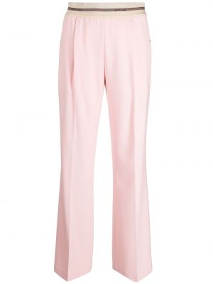 Rovné kalhoty Helmut Lang růžové