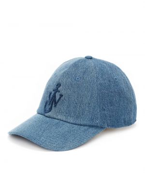 Haftowana czapka z daszkiem Jw Anderson niebieska