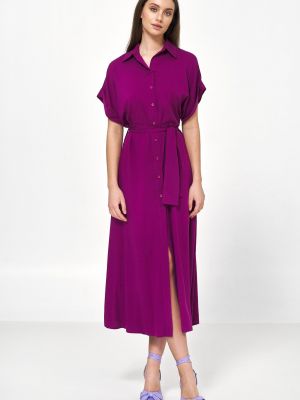 Фиолетовое платье-рубашка Nife
