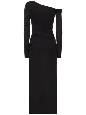 Sukienka długa z wiskozy Bec + Bridge czarna
