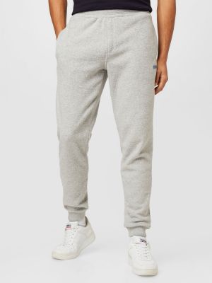 Меланжирани спортни панталони Calvin Klein сиво